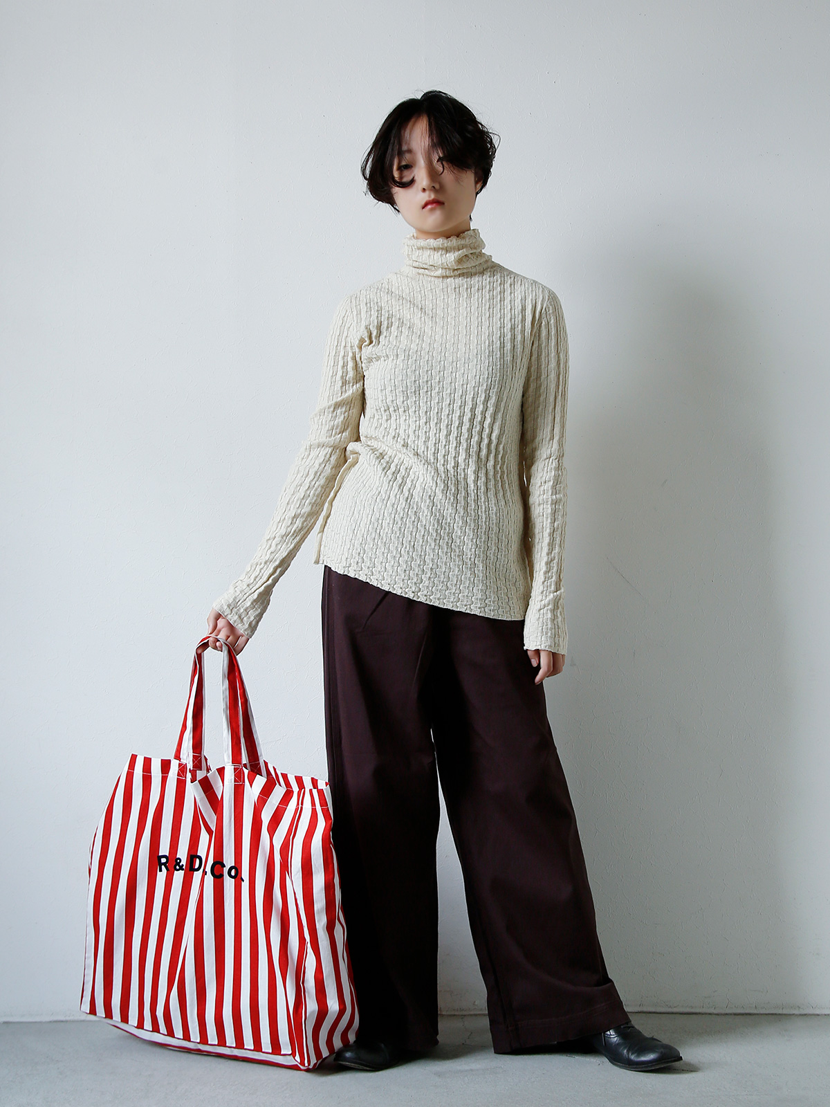 R & D.M.Co-(I[h}Ye[[)Rbgl fbL`FA XgCv g[gobO gDECK CHAIR STRIPE TOTE BAGh 6872