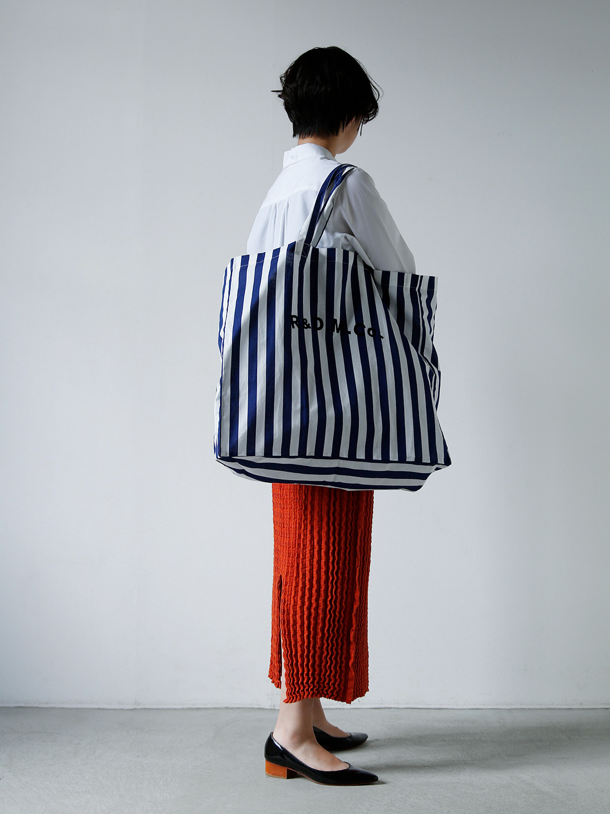 R & D.M.Co-(I[h}Ye[[)Rbgl fbL`FA XgCv g[gobO gDECK CHAIR STRIPE TOTE BAGh 6872