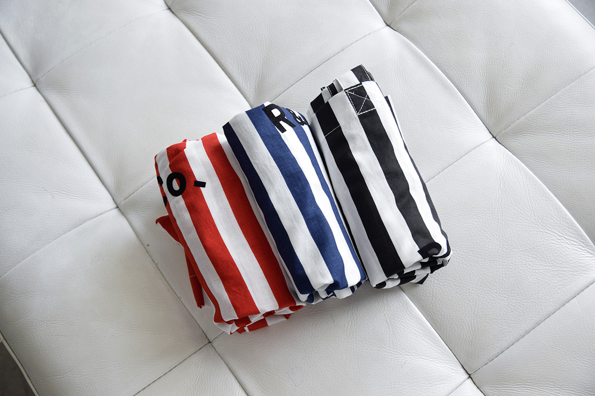 R & D.M.Co-(I[h}Ye[[)Rbgl fbL`FA XgCv g[gobO gDECK CHAIR STRIPE TOTE BAGh 6872