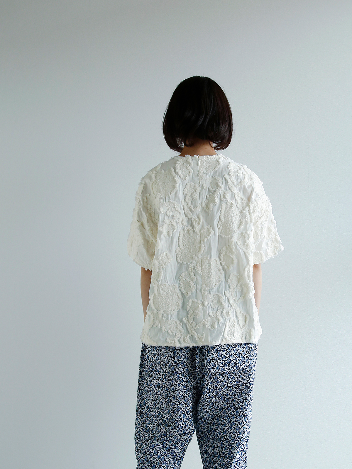 R & D.M.Co-(I[h}Ye[[)Rbg {^jJ Jbg WK[h vI[o[ Vc gBOTANICAL CUT JACQUARD PULLOVER SHIRTh 6900