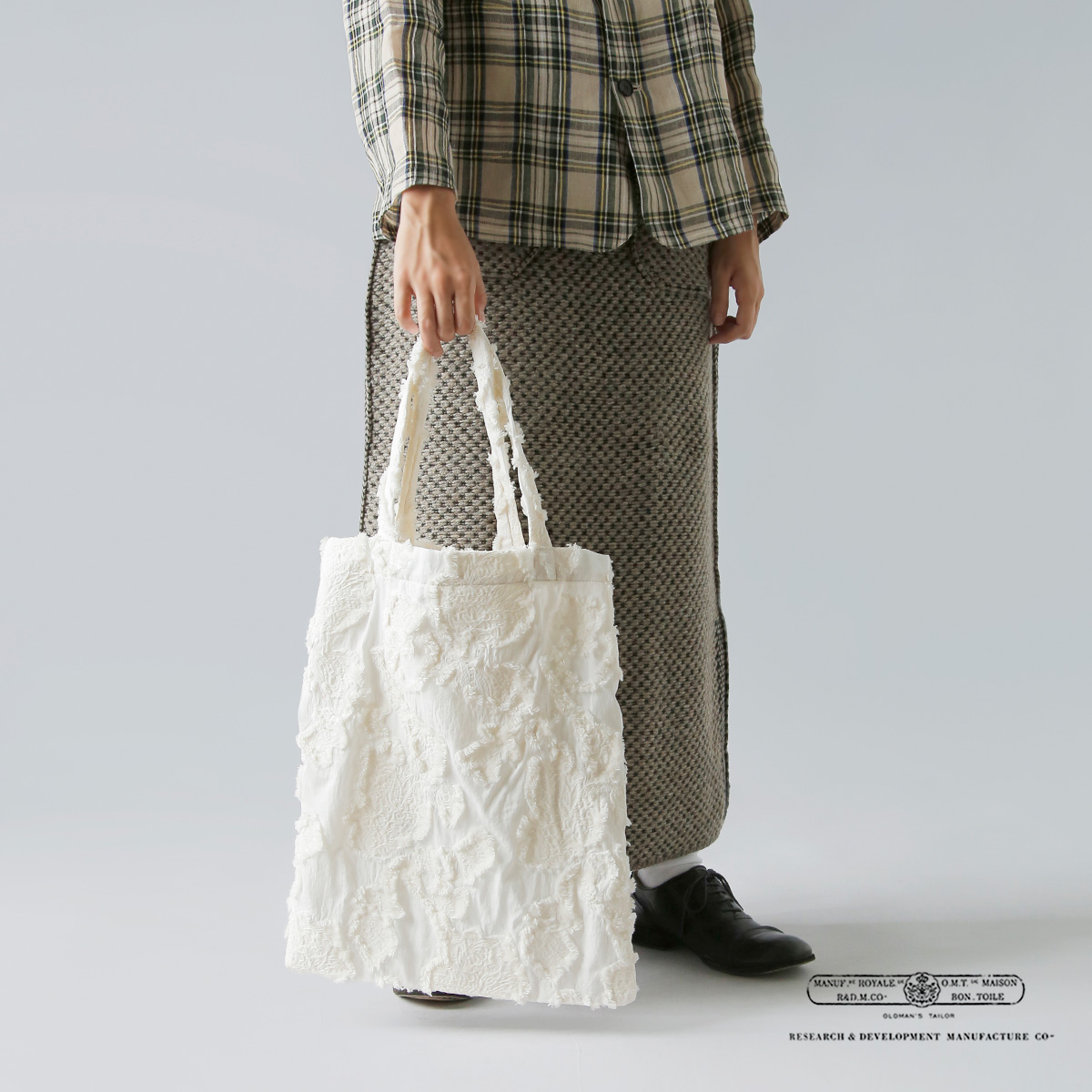 R & D.M.Co-(I[h}Ye[[)Rbg {^jJ Jbg WK[h g[gobO gBOTANICAL CUT JACQUARD TOTE BAGh 6903