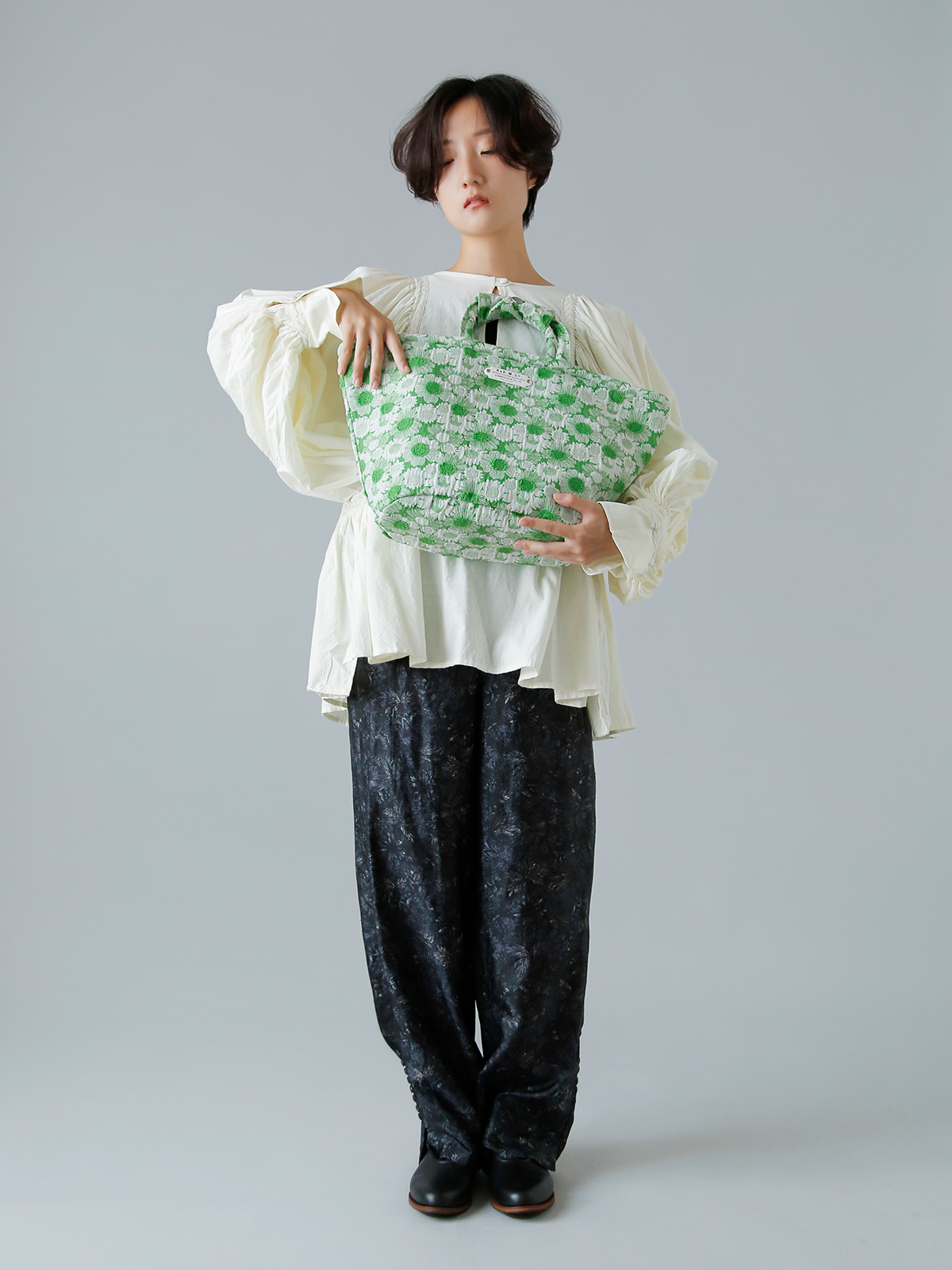 R & D.M.Co-(I[h}Ye[[)WK[h fCW[ }VF obO gJACQUARD DAISY MARCHE BAGh 6919