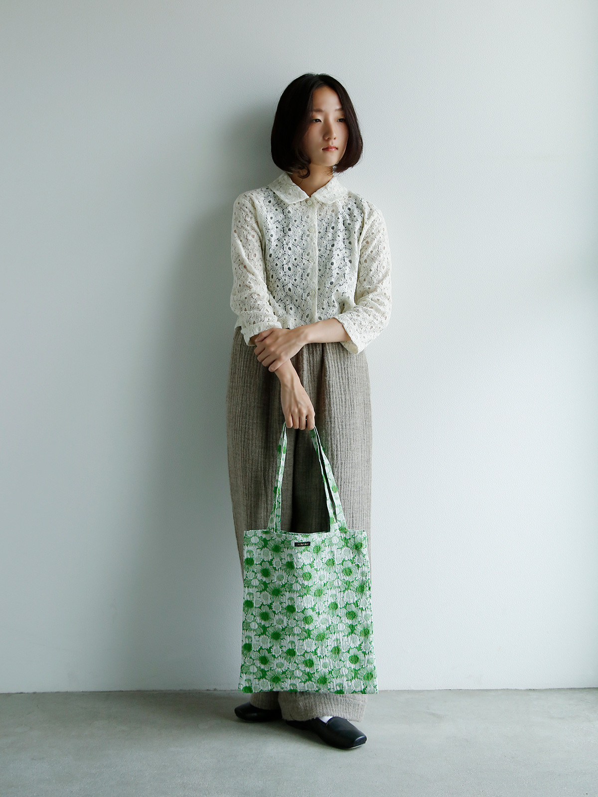 R & D.M.Co-(I[h}Ye[[)WK[h fCW[ g[gobO gJACQUARD DAISY TOTE BAGh 6920