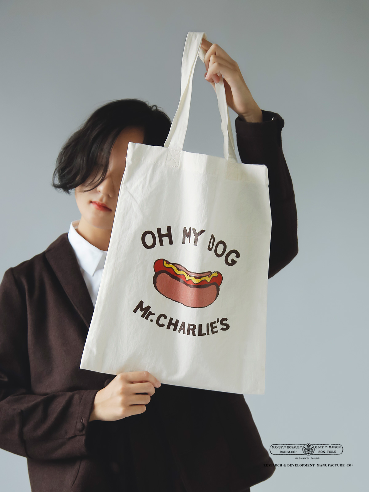 R & D.M.Co- オールドマンズテーラー コットン トートバッグ “OH MY DOG TOTE BAG” 7000 |  iroma..aranciato