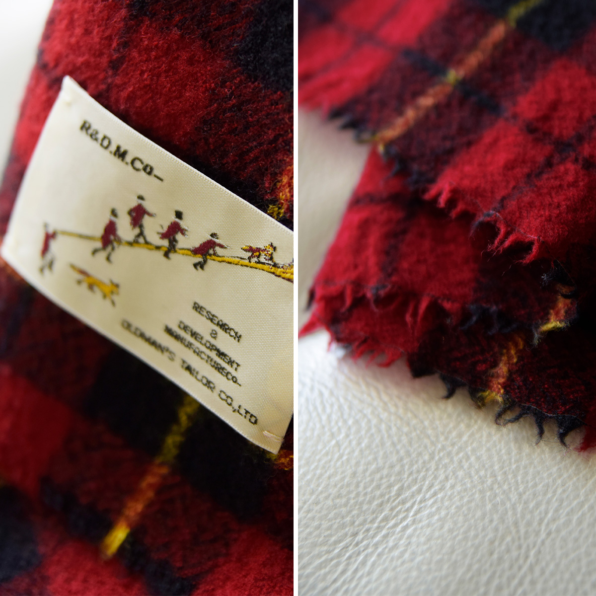 R & D.M.Co- オールドマンズテーラー ウール タータン チェック マフラー “WOOL TARTAN CHECK MUFFLER” 7064  | iroma..aranciato