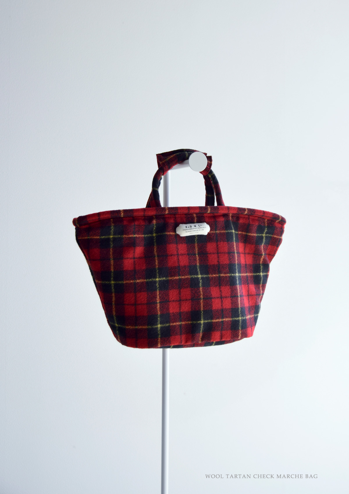 R & D.M.Co- オールドマンズテーラー ウール タータン チェック マルシェ バッグ “WOOL TARTAN CHECK MARCHE BAG”  7066 | iroma..aranciato