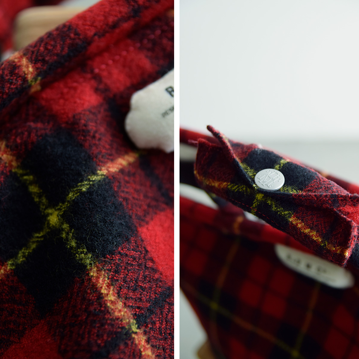 R & D.M.Co-(I[h}Ye[[)E[ ^[^ `FbN }VF obO gWOOL TARTAN CHECK MARCHE BAGh 7066