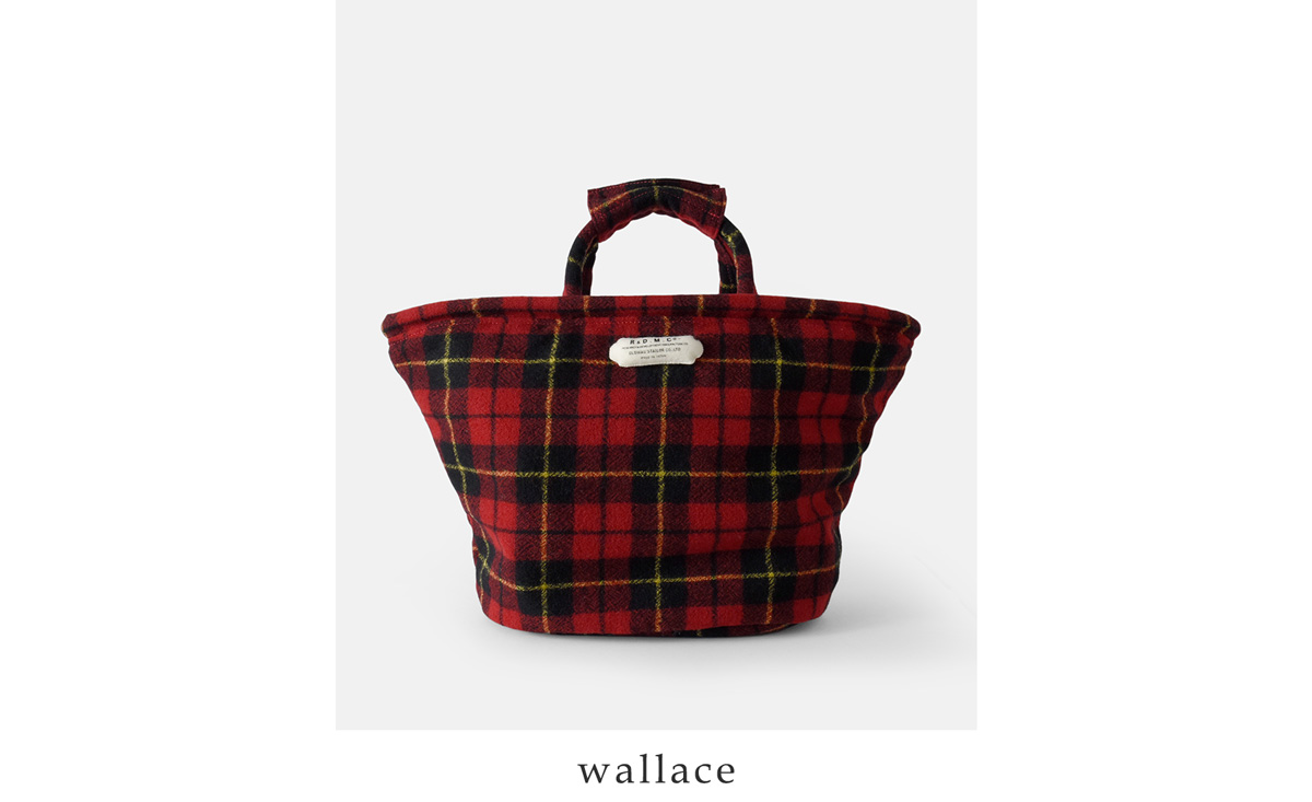 R & D.M.Co-(I[h}Ye[[)E[ ^[^ `FbN }VF obO gWOOL TARTAN CHECK MARCHE BAGh 7066