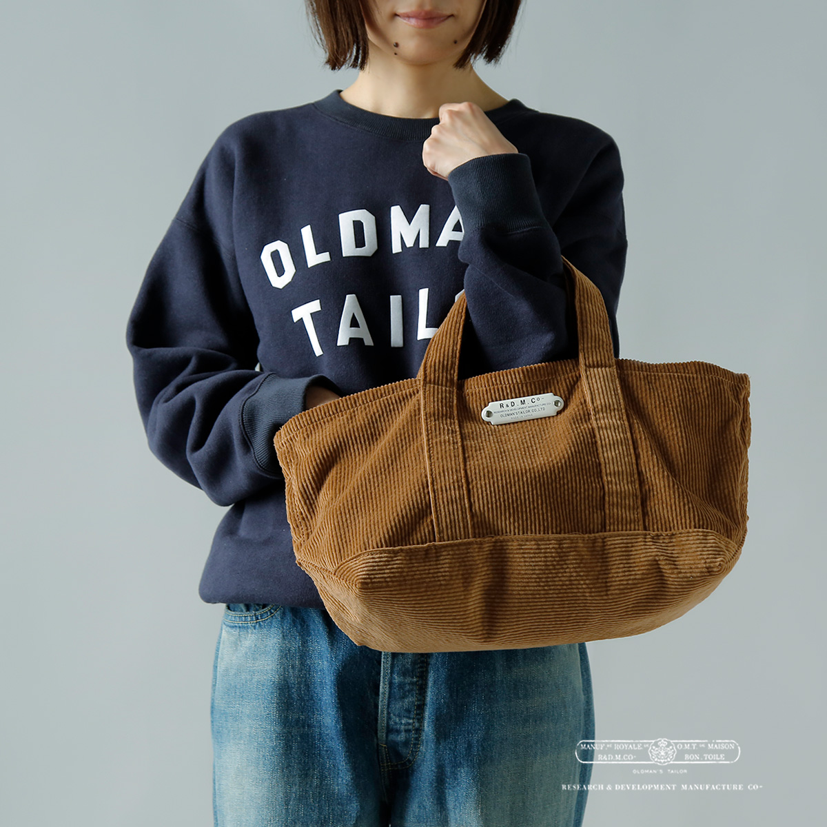 R & D.M.Co-(I[h}Ye[[)Rbg R[fC g[g obO g9W CORDUROY TOTE BAGh 7094