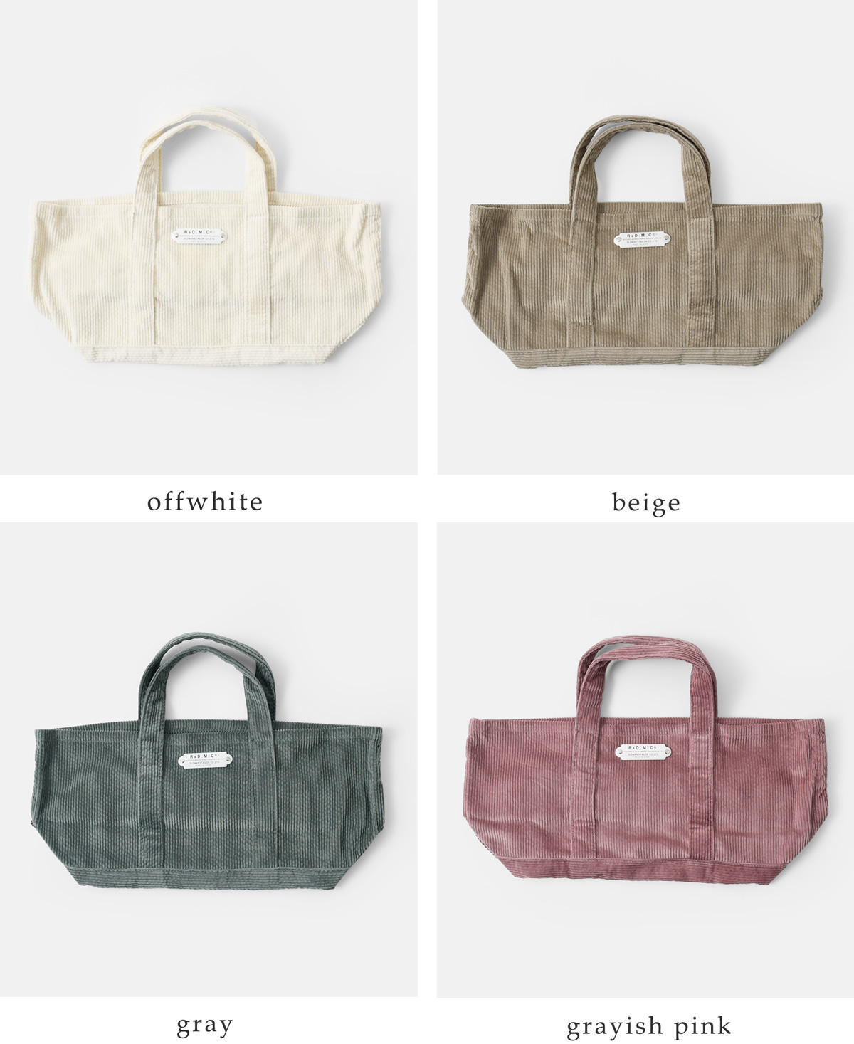 R & D.M.Co-(I[h}Ye[[)Rbg R[fC g[g obO g9W CORDUROY TOTE BAGh 7094