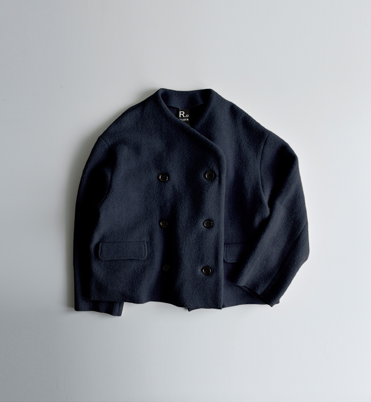 R & D.M.Co-(I[h}Ye[[)E[ tFg jbg _u {^ WPbg gWOOL FELT KNIT DOUBLE BUTTON JACKETh 7113