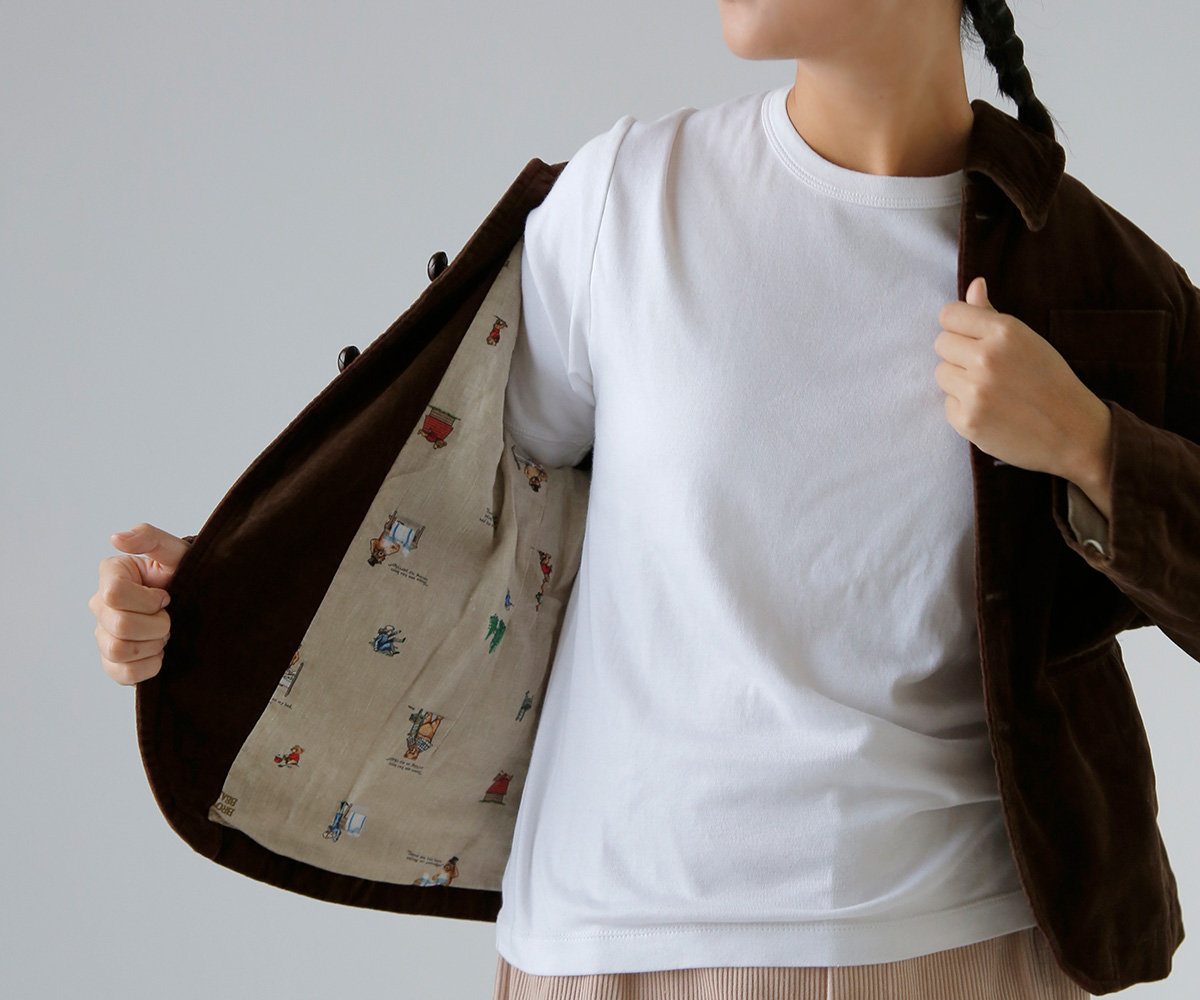 R & D.M.Co-(�I�[���h�}���Y�e�[���[)�u���E�� �x�A�[�Y �x���x�b�g �W���P�b�g �gBROWN BEARS VELVET JACKET�h 7213