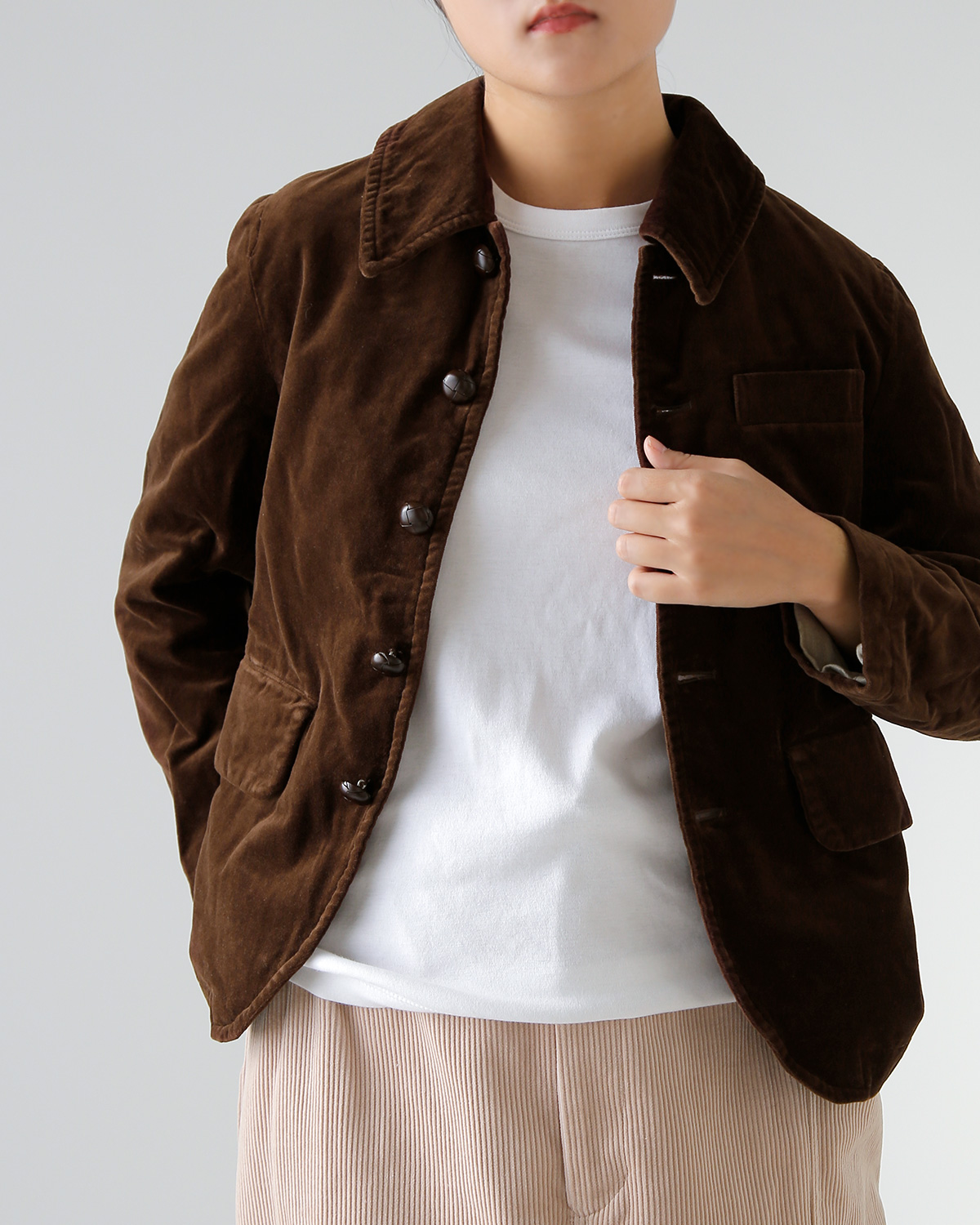 R & D.M.Co-(�I�[���h�}���Y�e�[���[)�u���E�� �x�A�[�Y �x���x�b�g �W���P�b�g �gBROWN BEARS VELVET JACKET�h 7213