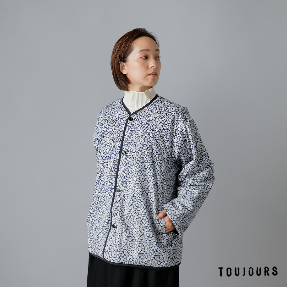 TOUJOURS(gDW[)<br>Be[W t[ vg Rbg |v o[Vu WPbg gReversible Padded Utility Jacketh am41gj01