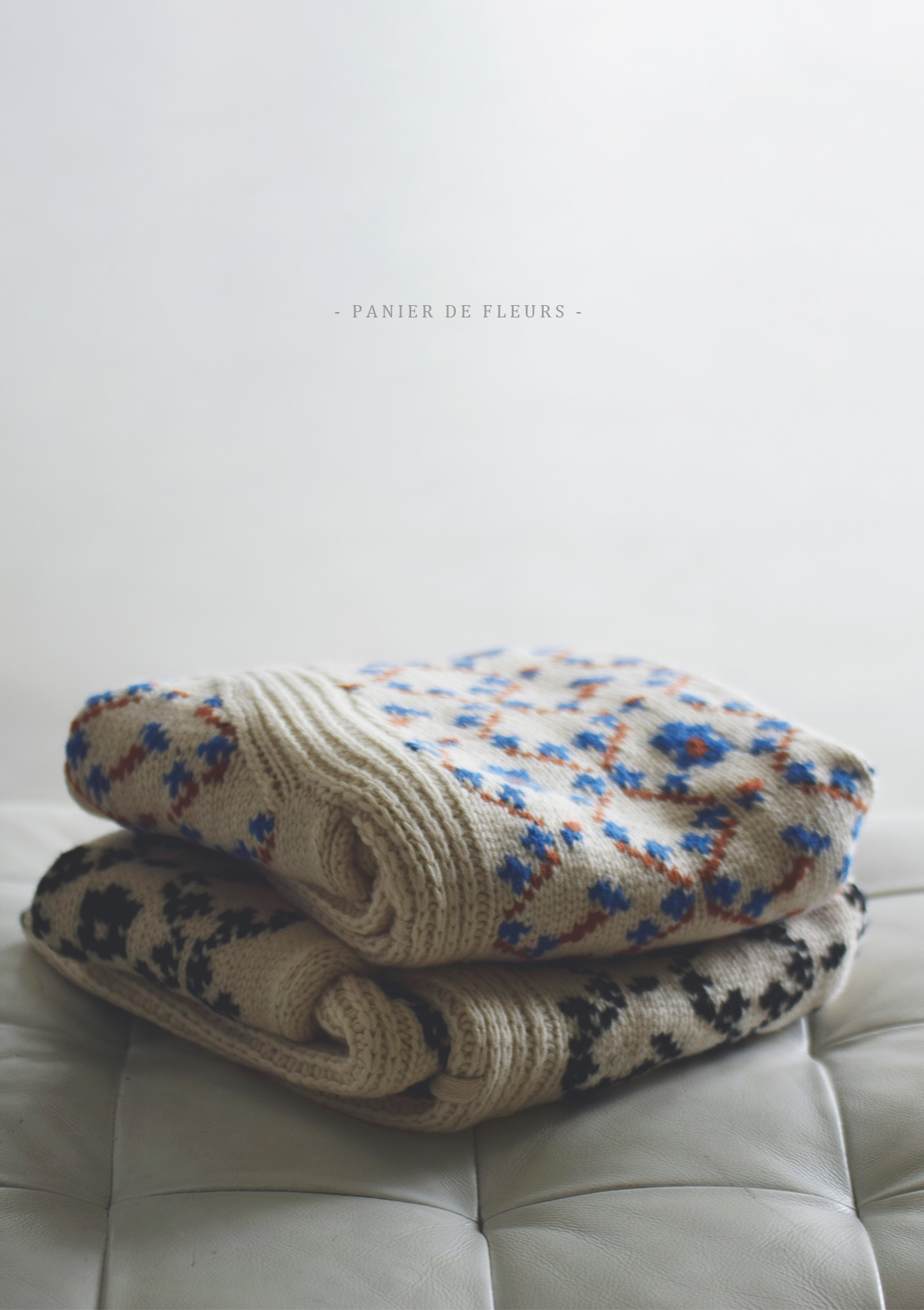 TOWAVASE(トワヴァーズ)maison de montagneカシミヤ ニット カーディガン “Panier de fleurs”  mdm01-02 | iroma..aranciato