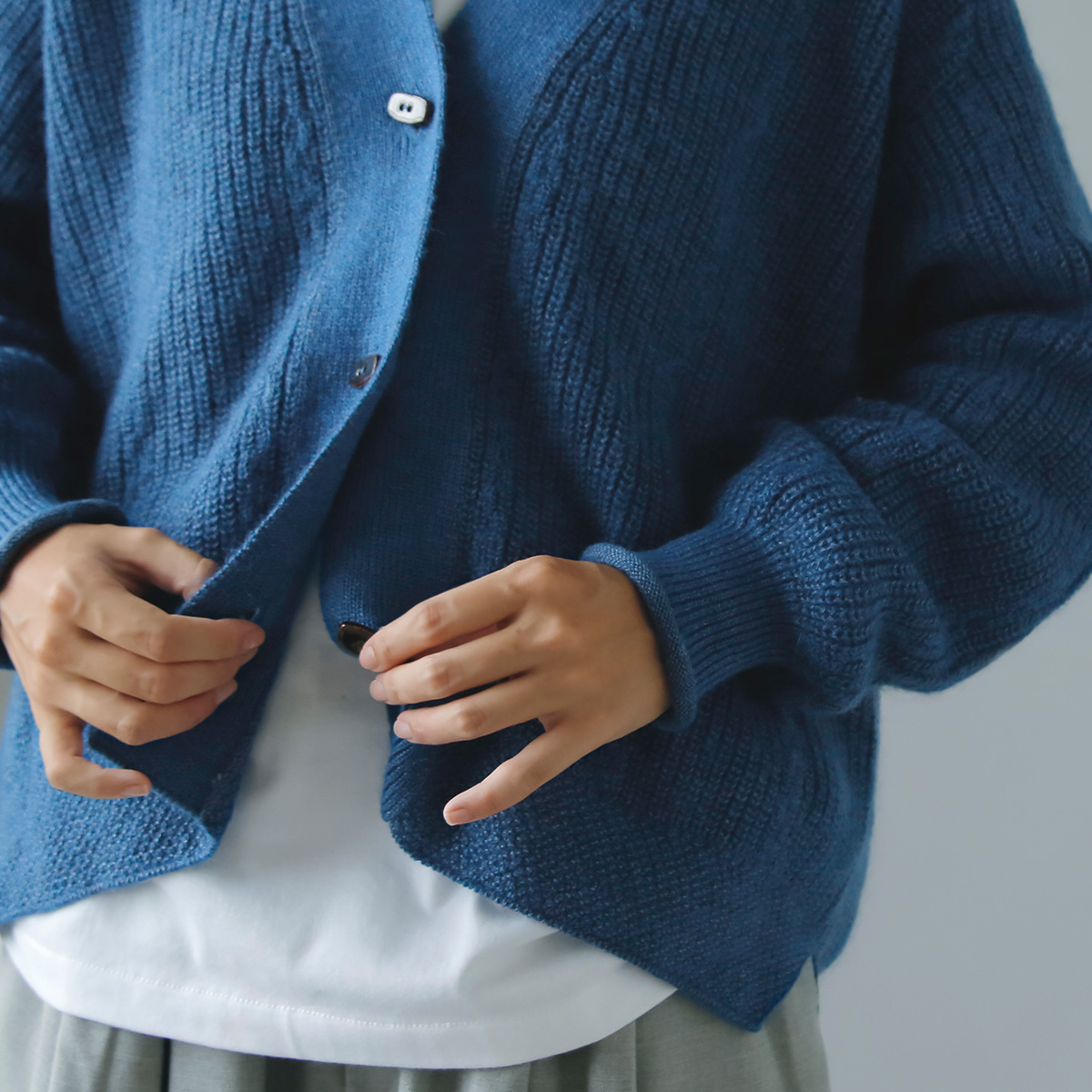 ONICA オニカ コットン モヘア ニット カーディガン “Cotton Mohair Cardigan” oni043 |  iroma..aranciato