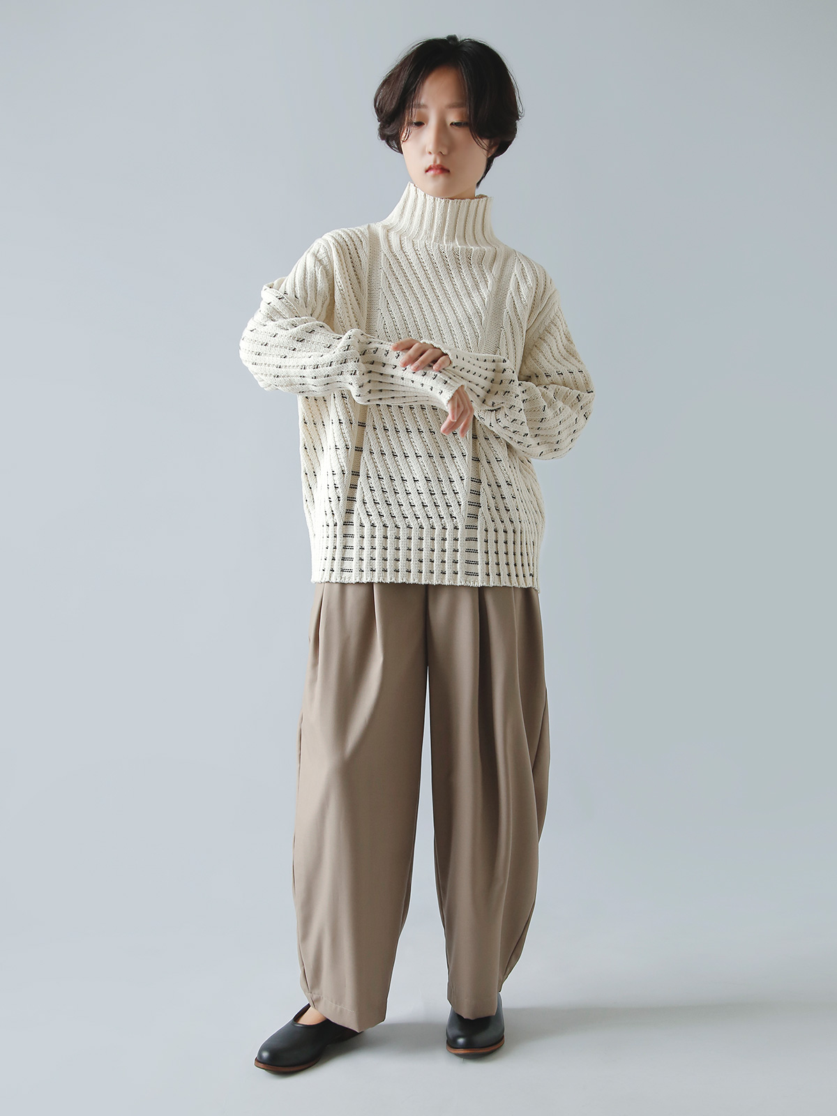 ONICA(IjJ)GA[ Rbg ^[glbN jbg vI[o[ gAiry Cotton Turtleneck Jumperh oni048