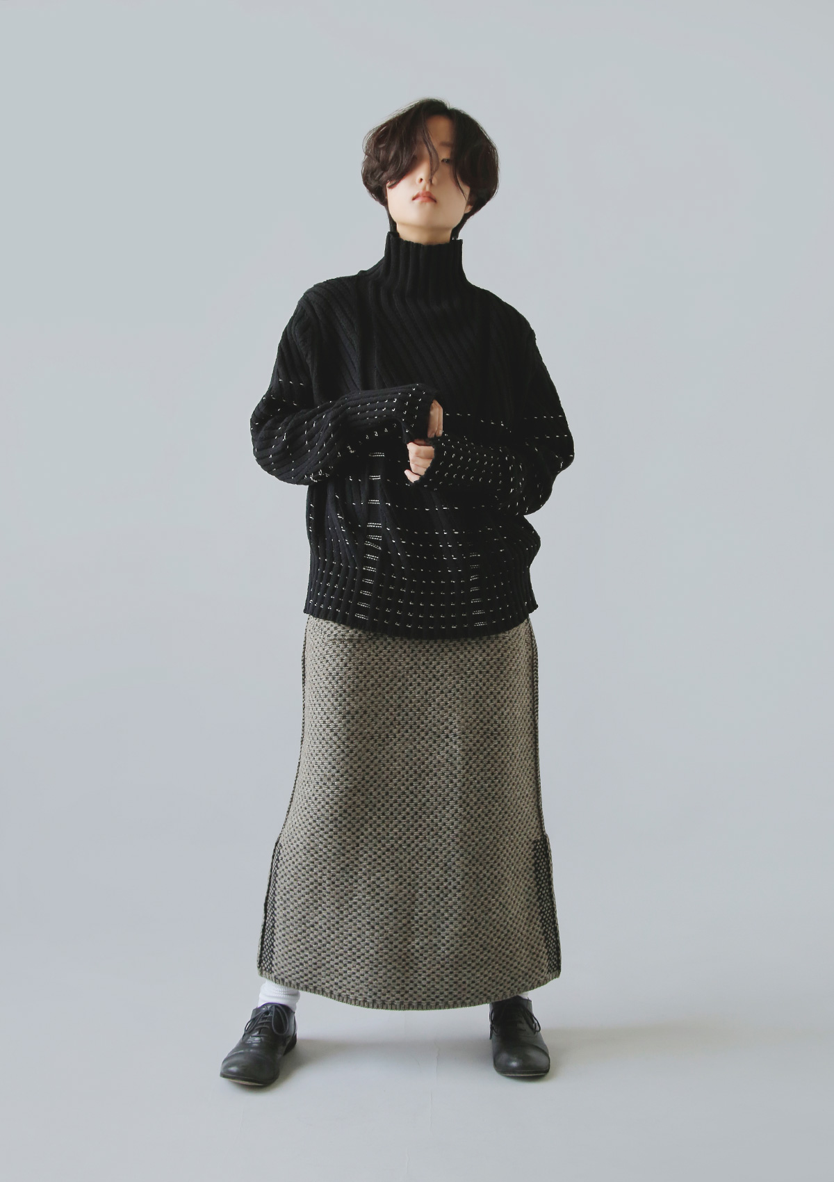 ONICA(IjJ)GA[ Rbg ^[glbN jbg vI[o[ gAiry Cotton Turtleneck Jumperh oni048