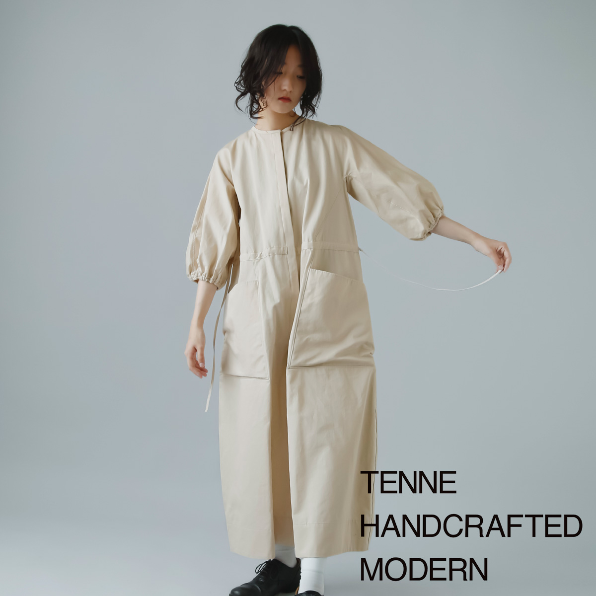 TENNE HANDCRAFTED MODERN(enhNtebh_)Rbg Te {[X[u I[C gvolume sleeve all-in-oneh 0025o