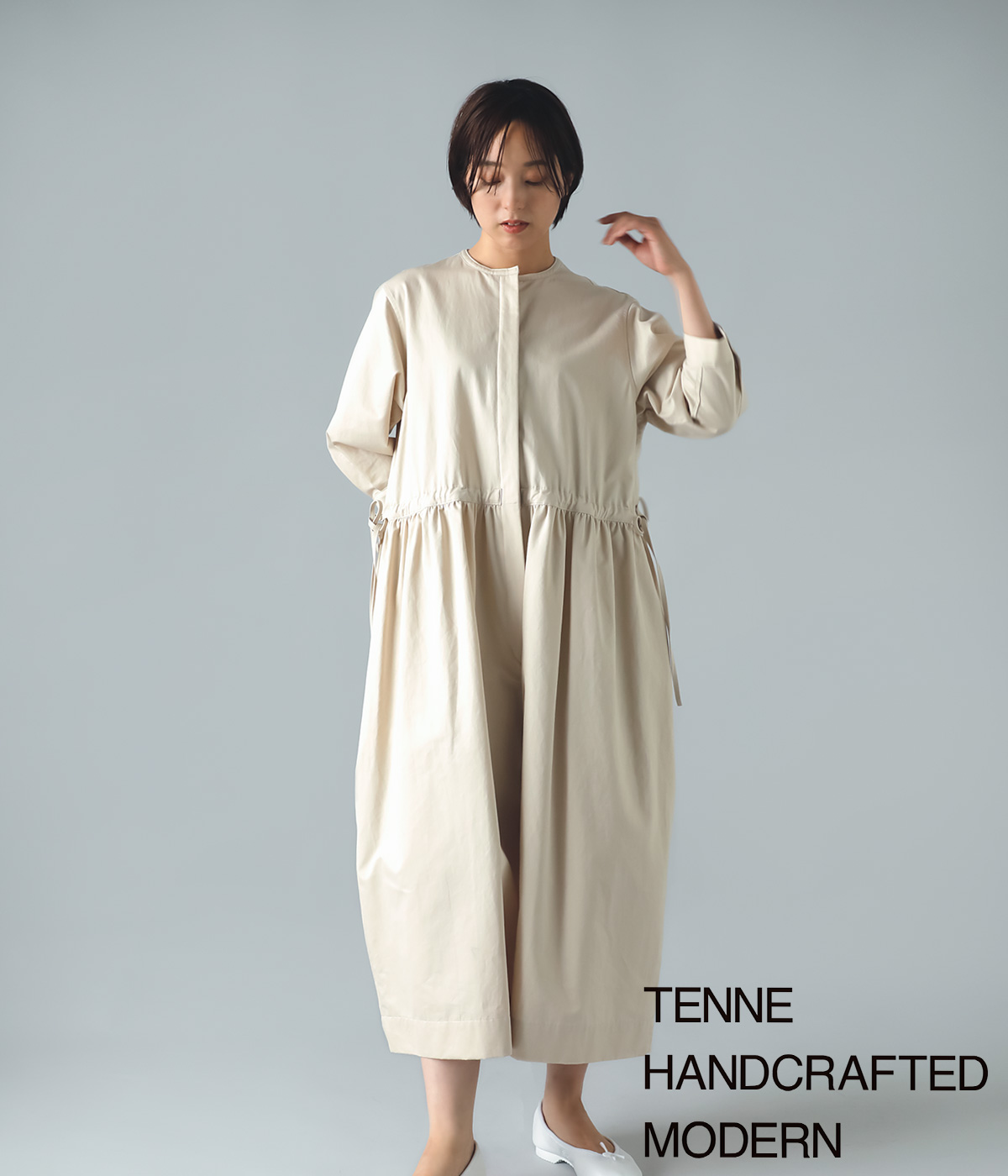 TENNE HANDCRAFTED MODERN テンハンドクラフテッドモダン ウエスト ストリング オールインワン “waist string  all-in-one” 0036o | iroma..aranciato