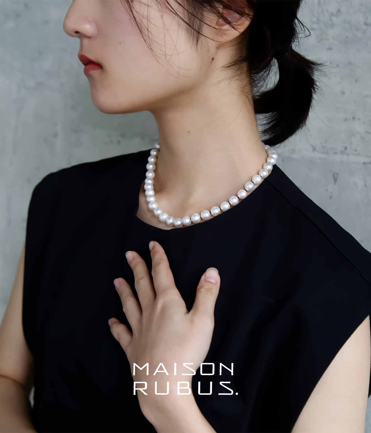 MAISON RUBUS. メゾンルーバス 淡水パール アール デコ ネックレス “art deco necklace” ar-001-187-188  | iroma..aranciato