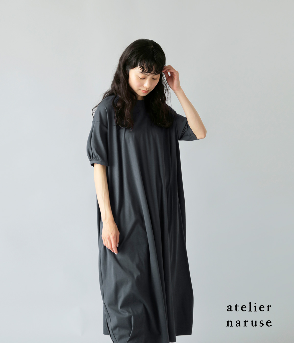 atelier naruse アトリエナルセ コットン カットソー コクーン ...