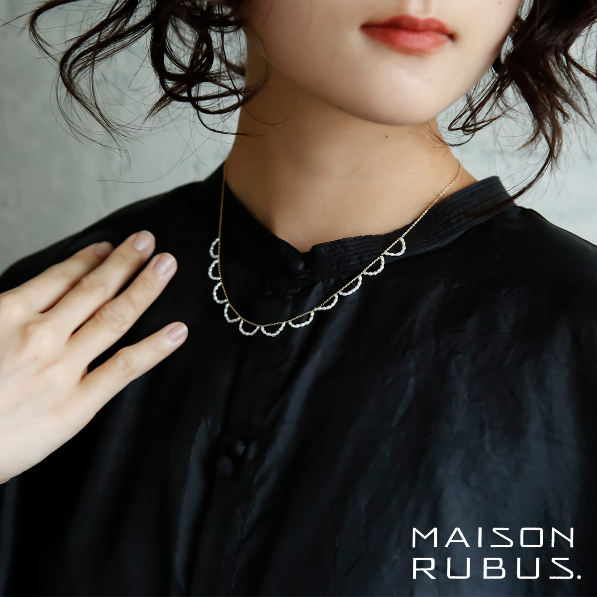 MAISON RUBUS.(][oX)Wp[ bvY lbNX gripples necklaceh rip-n1-p-85