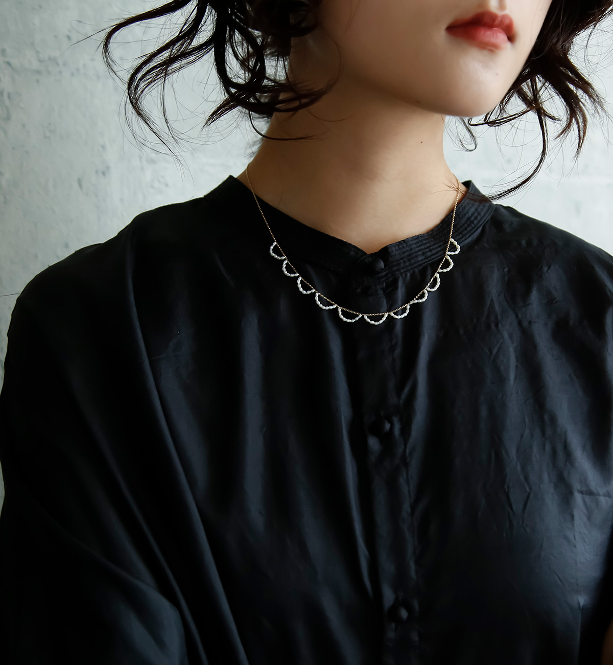 MAISON RUBUS. メゾンルーバス 淡水パール リップルズ ネックレス “ripples necklace” rip-n1-p-85 |  iroma..aranciato