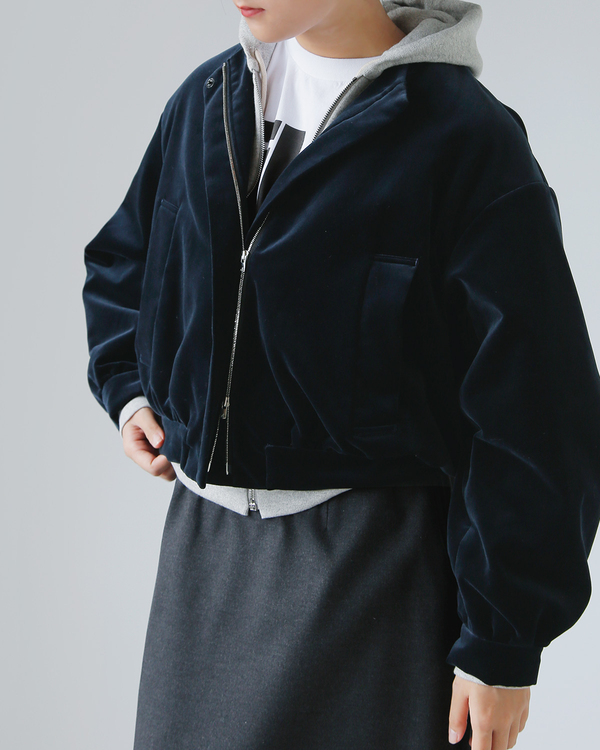 TENNE HANDCRAFTED MODERN(enhNtebh_)xxbg pfbhu] gvelvet padded blousonh 0014