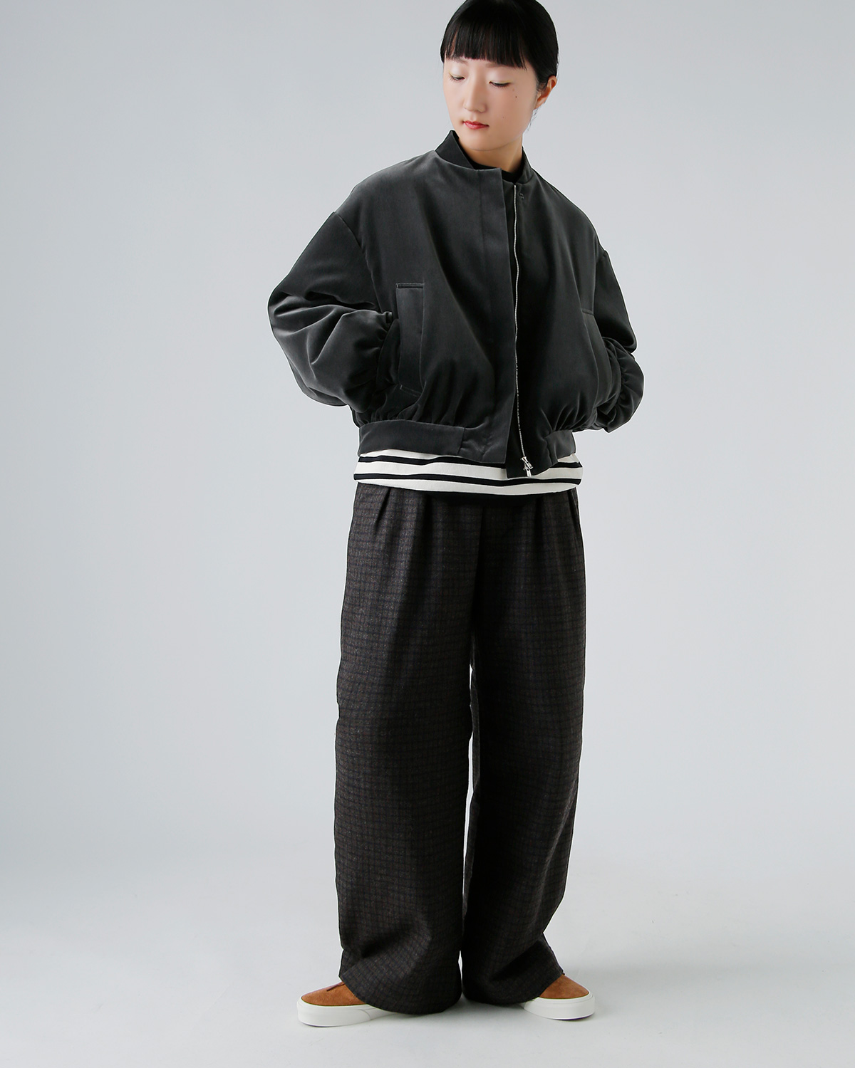 TENNE HANDCRAFTED MODERN(enhNtebh_)xxbg pfbhu] gvelvet padded blousonh 0014