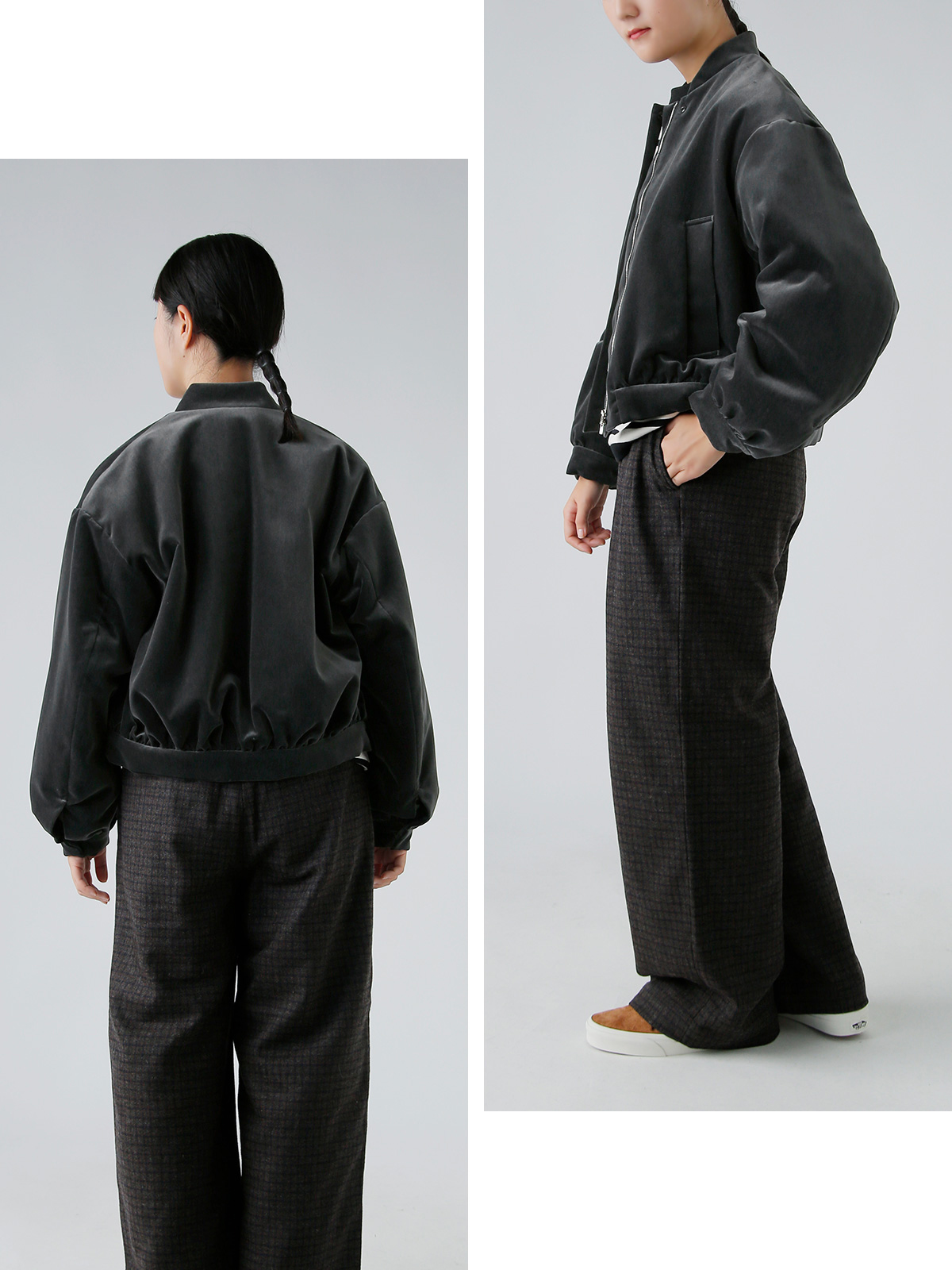 TENNE HANDCRAFTED MODERN(enhNtebh_)xxbg pfbhu] gvelvet padded blousonh 0014