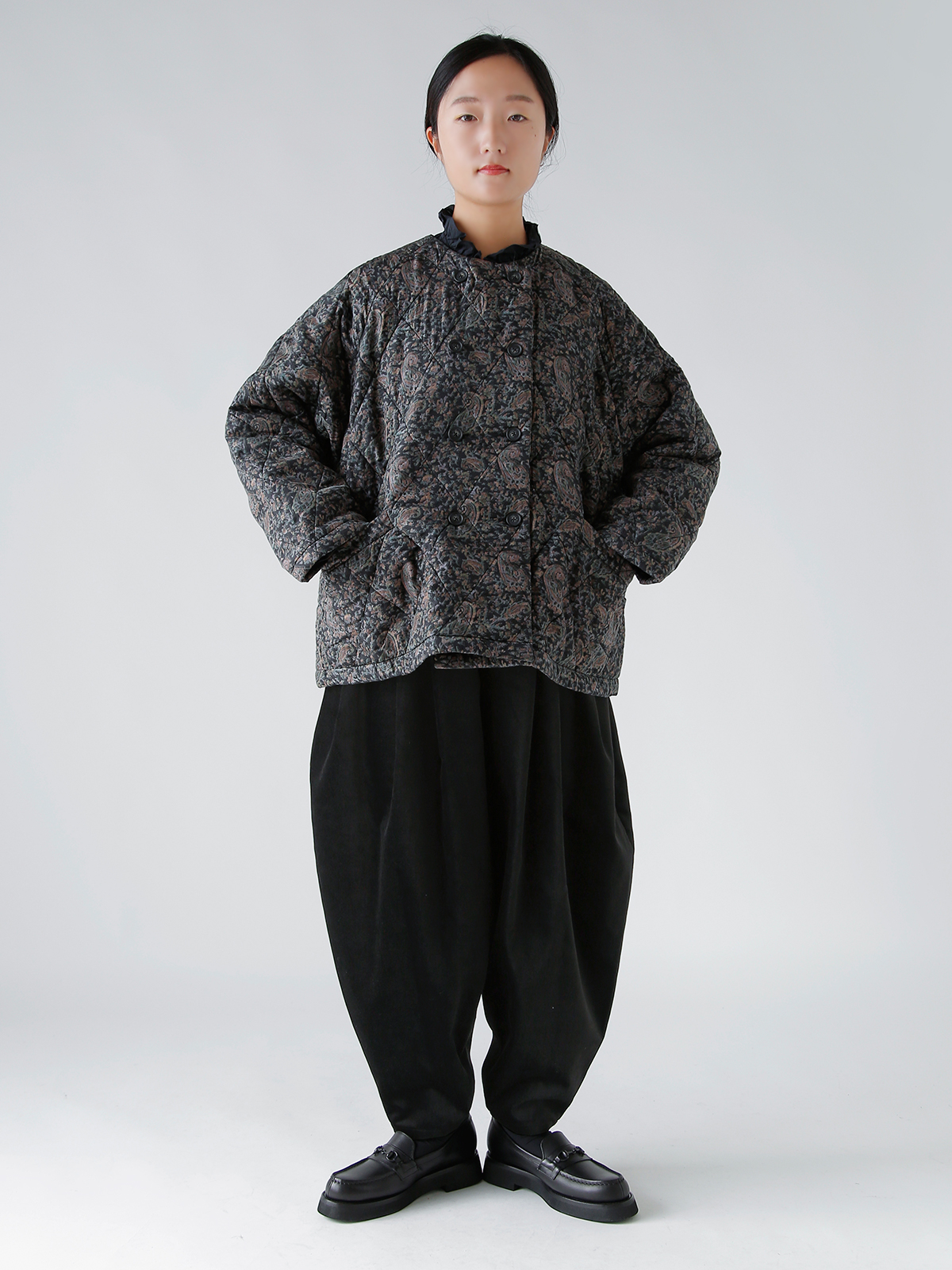 TENNE HANDCRAFTED MODERN(enhNtebh_)vXxxbg 3^bN e[p[h pc g3 tuck tapered pantsh 0028