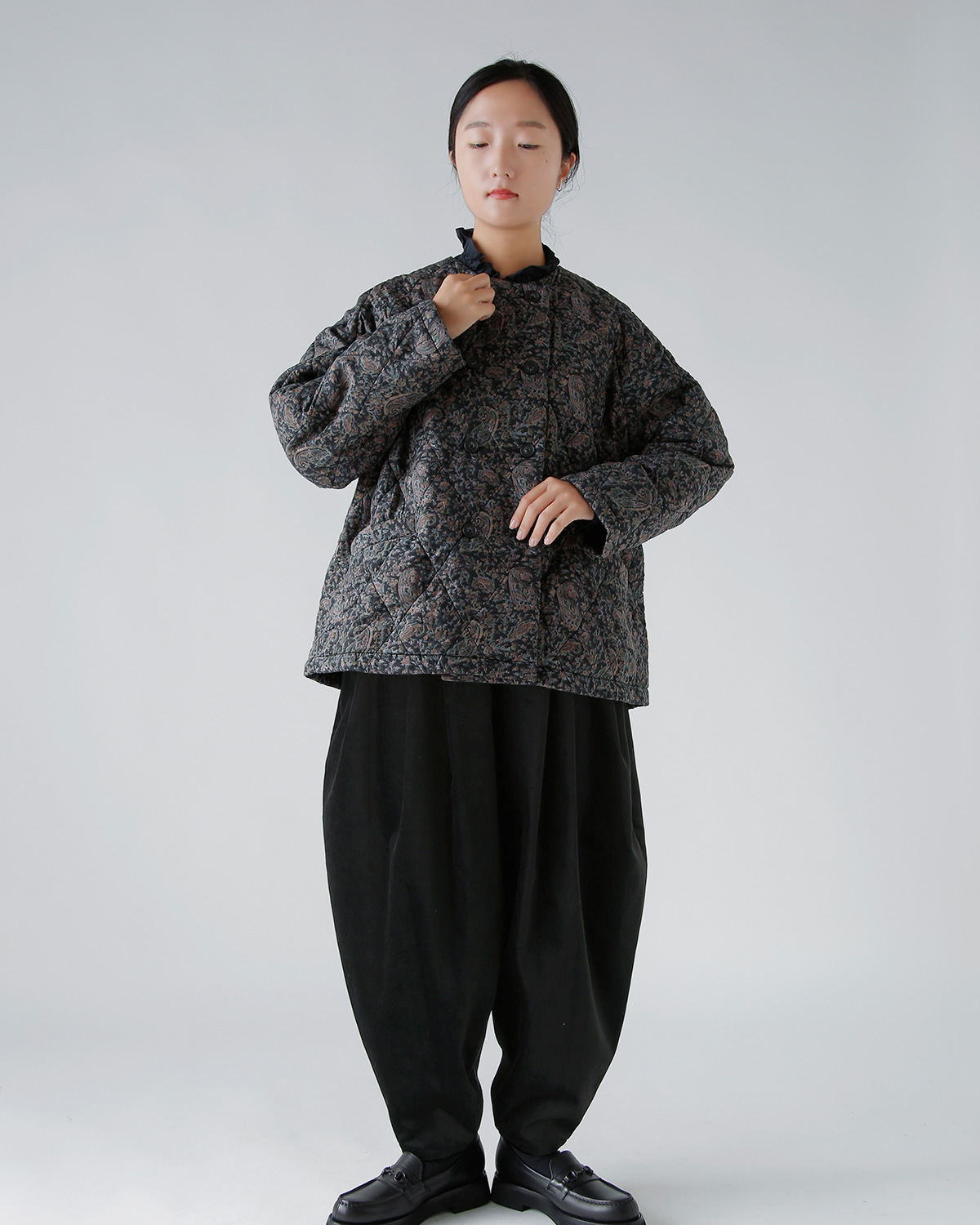 TENNE HANDCRAFTED MODERN(enhNtebh_)vXxxbg 3^bN e[p[h pc g3 tuck tapered pantsh 0028