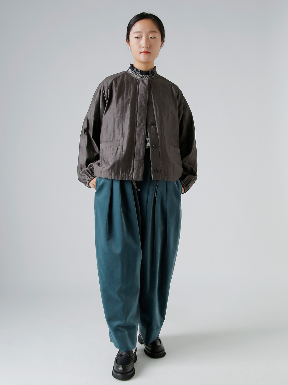 TENNE HANDCRAFTED MODERN(enhNtebh_)3^bN Ch pc g3 tuck wide pantsh 0029o