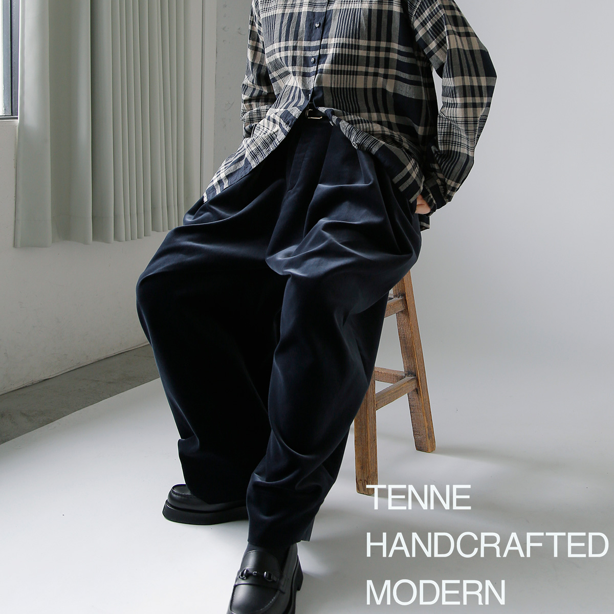 TENNE HANDCRAFTED MODERN(enhNtebh_)3^bN Ch pc g3 tuck wide pantsh 0029o