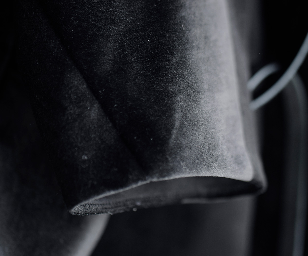 TENNE HANDCRAFTED MODERN(enhNtebh_)U[xgt vX xxbg m[J[ WPbg gvelvet no collar jacketh 0031