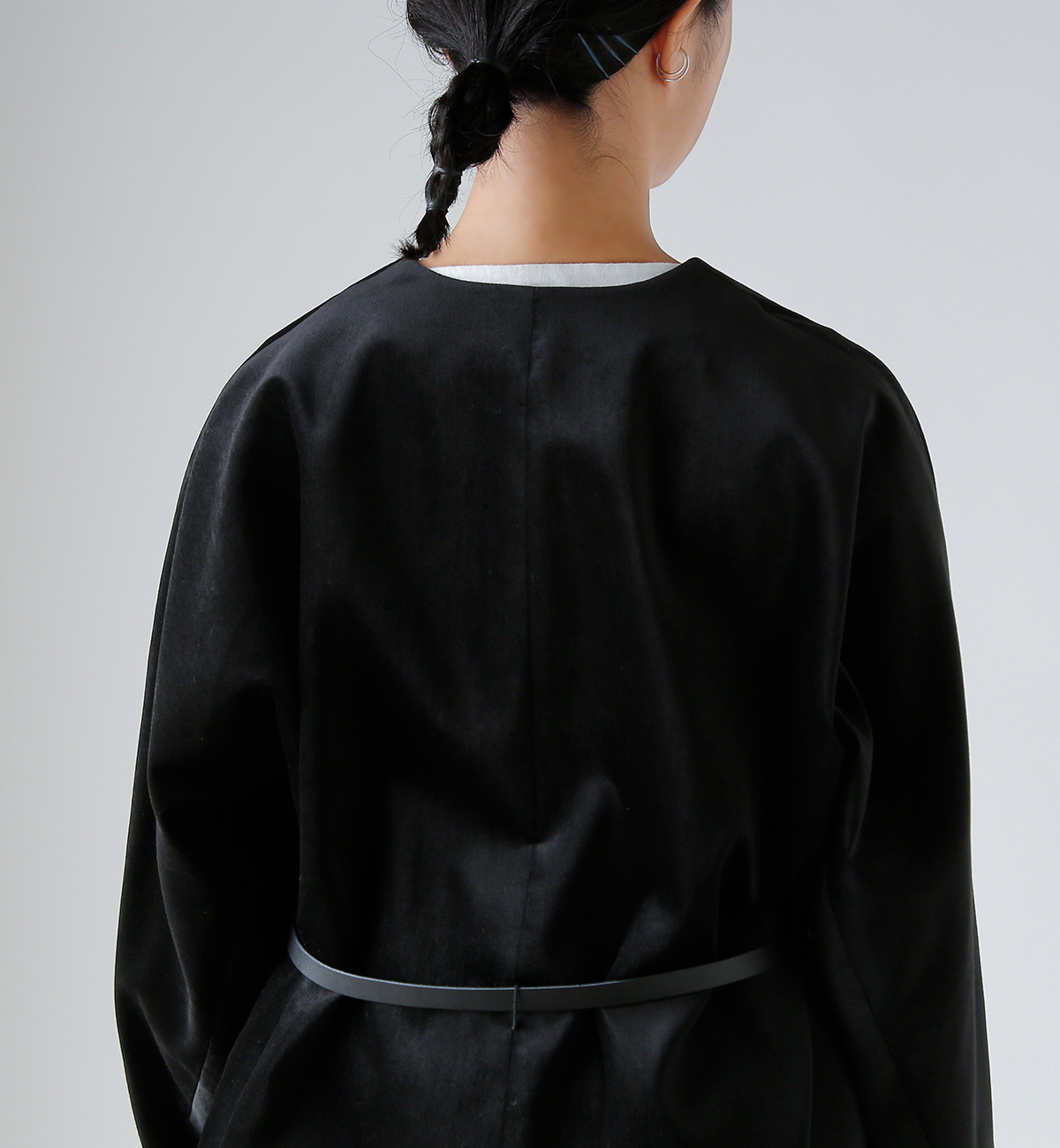 TENNE HANDCRAFTED MODERN(enhNtebh_)U[xgt vX xxbg m[J[ WPbg gvelvet no collar jacketh 0031