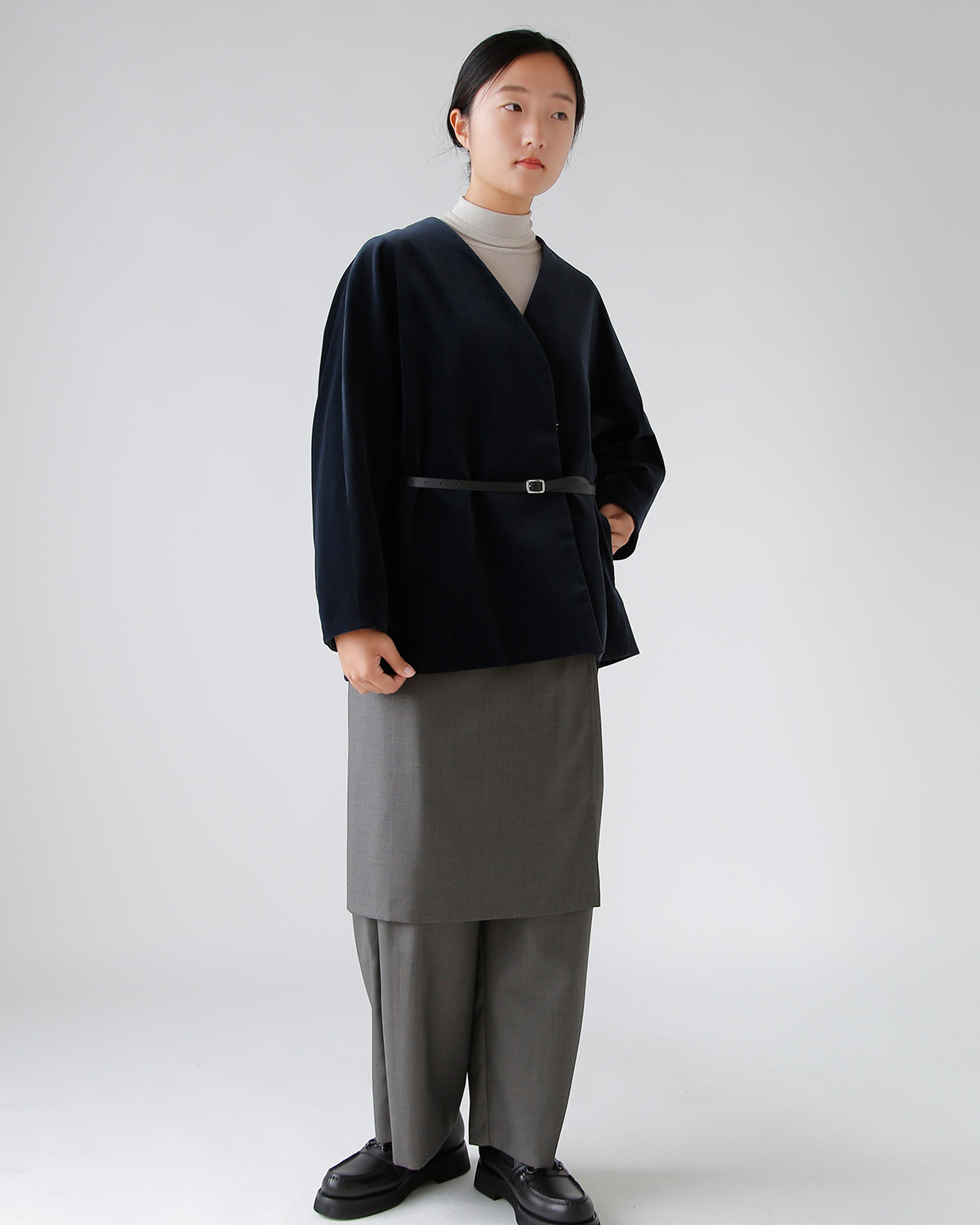 m[J[ WPbg gvelvet no collar jacketh 0031