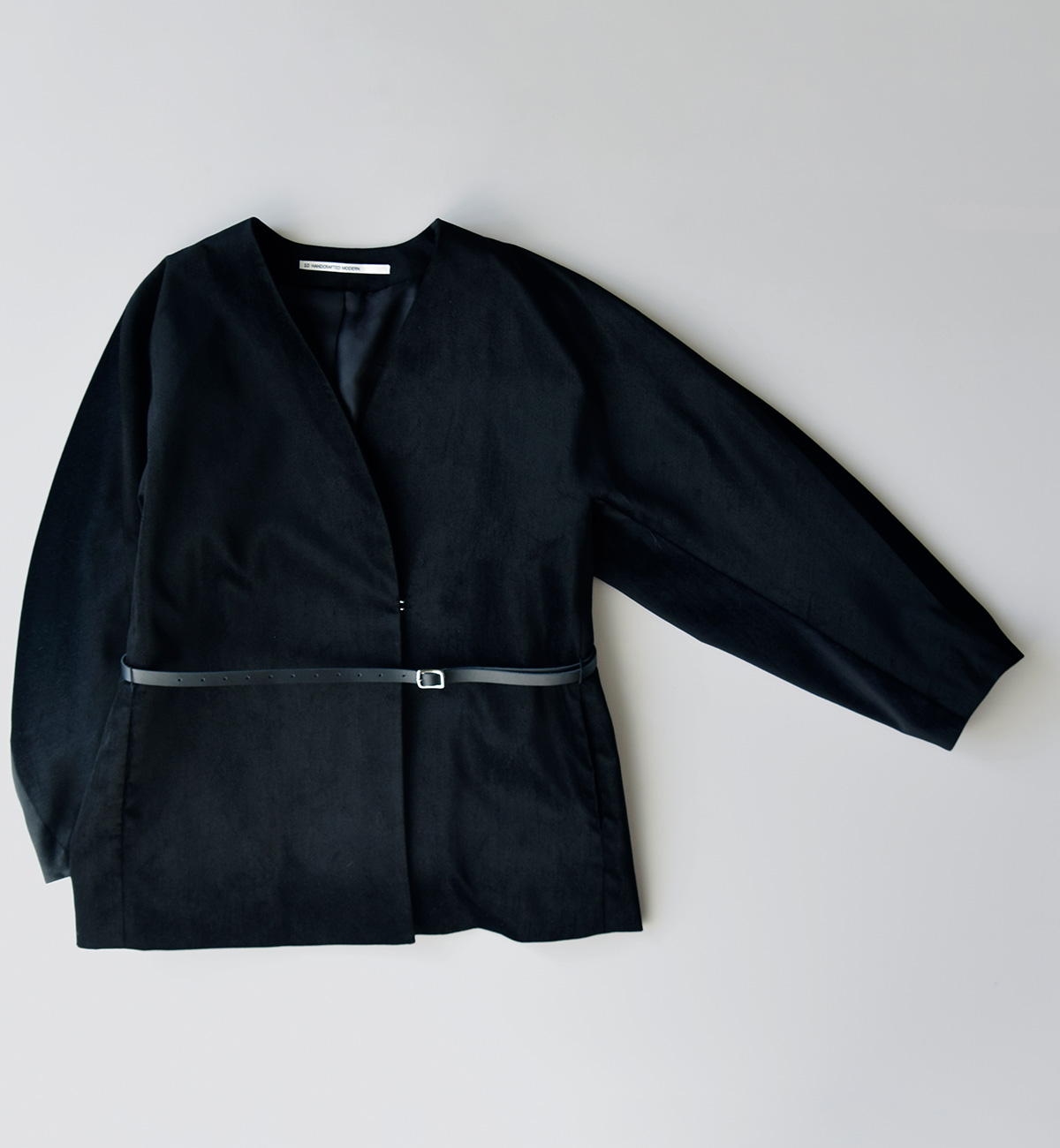 m[J[ WPbg gvelvet no collar jacketh 0031