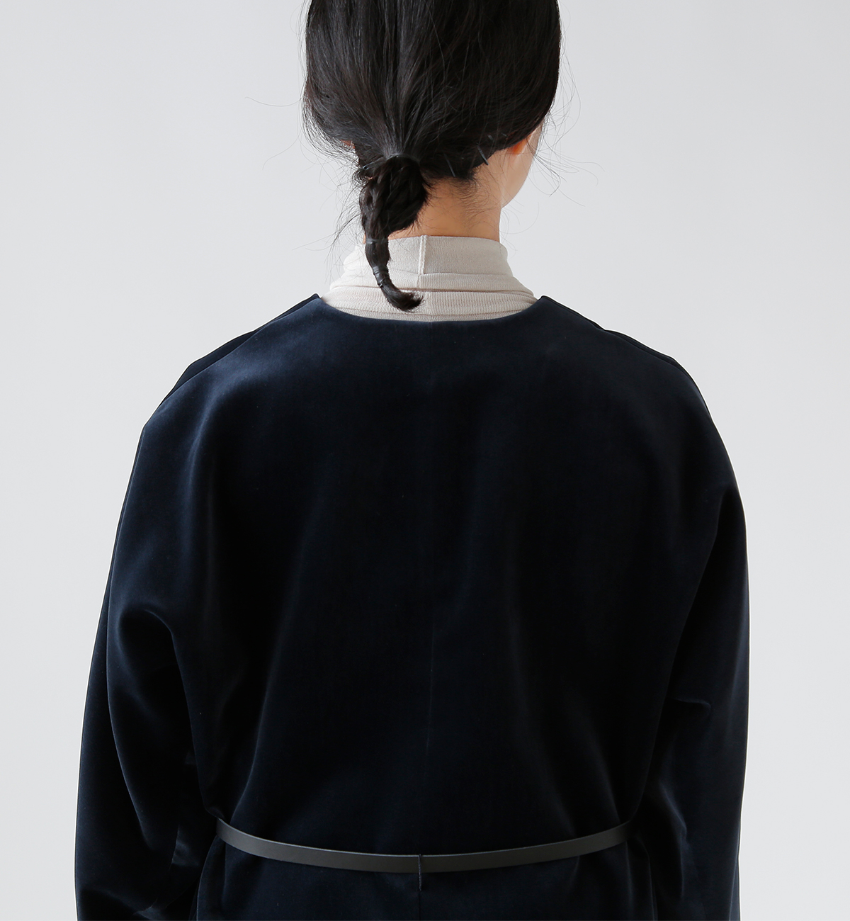 m[J[ WPbg gvelvet no collar jacketh 0031