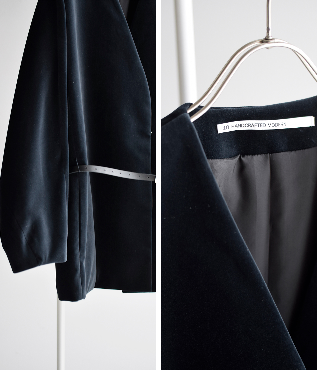 m[J[ WPbg gvelvet no collar jacketh 0031