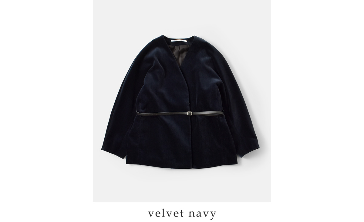 m[J[ WPbg gvelvet no collar jacketh 0031