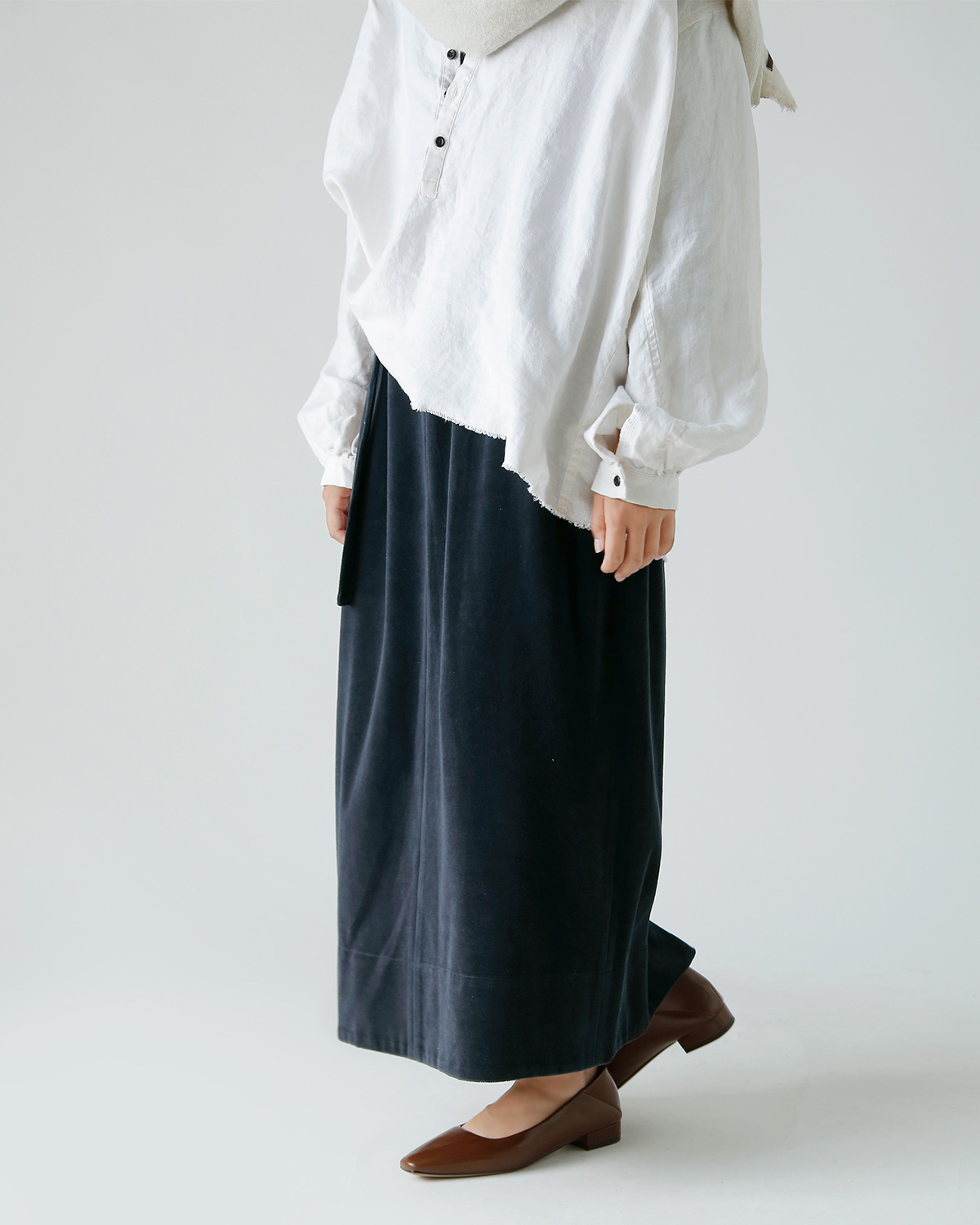 TENNE HANDCRAFTED MODERN(enhNtebh_)xA yV XJ[g gvelour pencil skirth 0033o