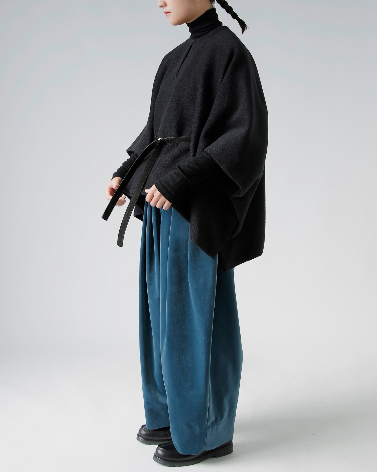 TENNE HANDCRAFTED MODERN(enhNtebh_)U[xgt AS E[ |` gangola wool ponchoh 007