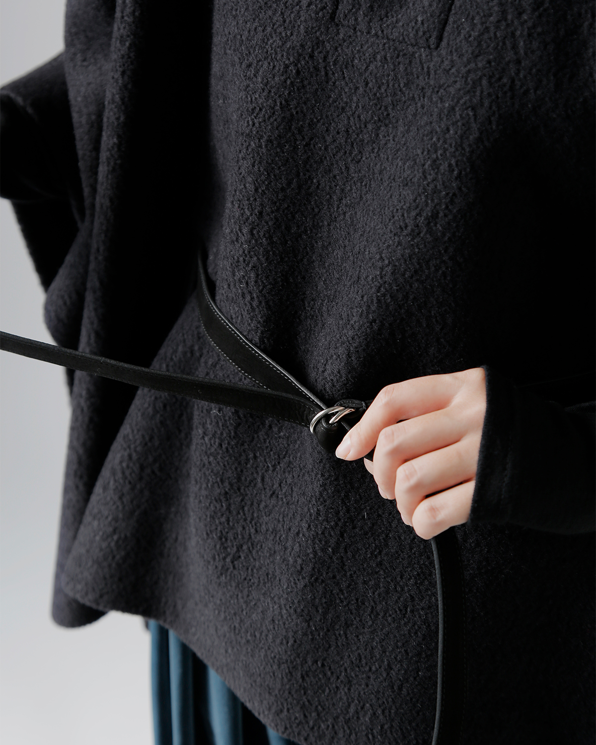 TENNE HANDCRAFTED MODERN(enhNtebh_)U[xgt AS E[ |` gangola wool ponchoh 007