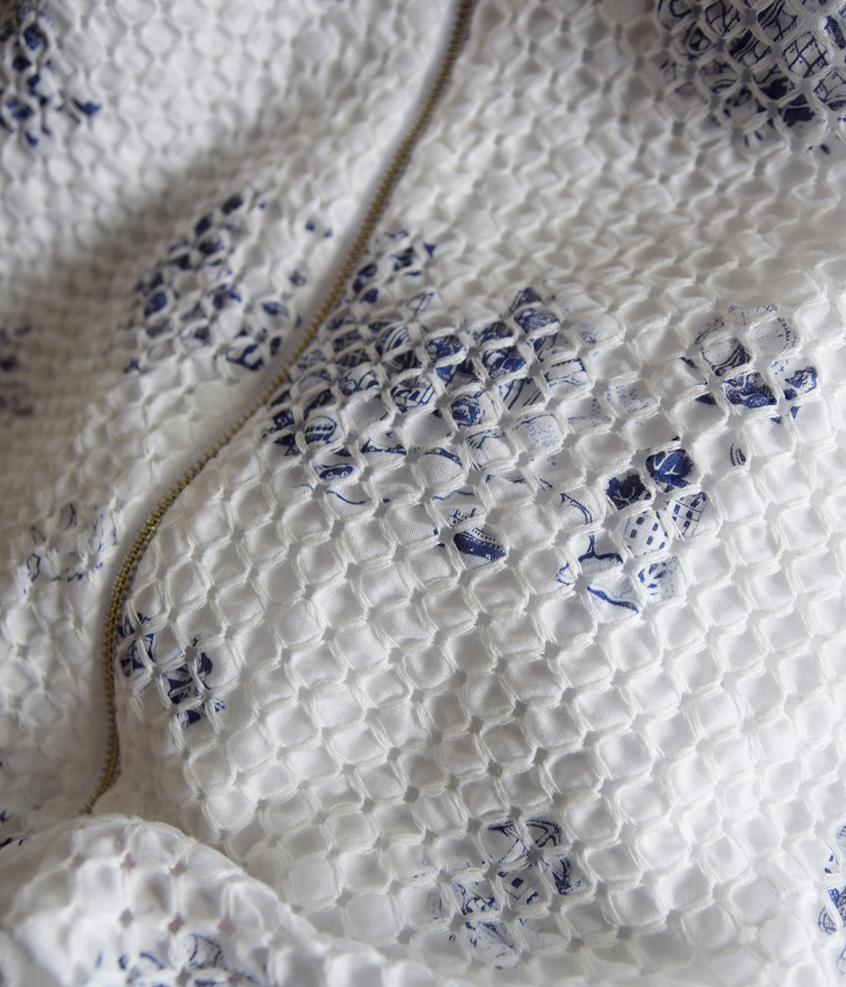 R & D.M.Co-(I[h}Ye[[)gX R[`OXeb` V[O xXg gTRELLIS COUCHING STITCH SHIRRING VESTh 7441