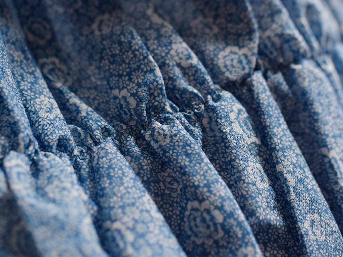 R & D.M.Co-(I[h}Ye[[)gX R[`OXeb` V[O xXg gTRELLIS COUCHING STITCH SHIRRING VESTh 7441