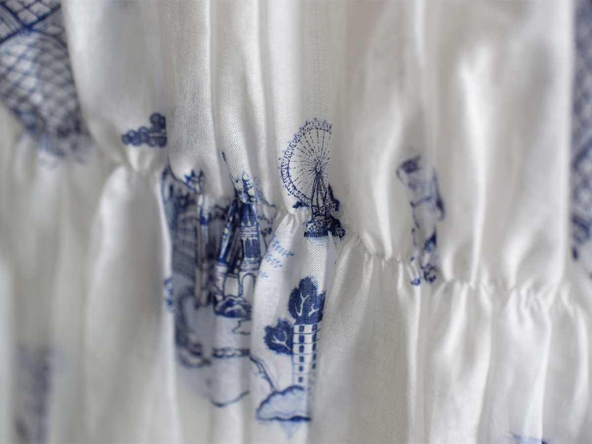 R & D.M.Co-(I[h}Ye[[)gX R[`OXeb` V[O xXg gTRELLIS COUCHING STITCH SHIRRING VESTh 7441