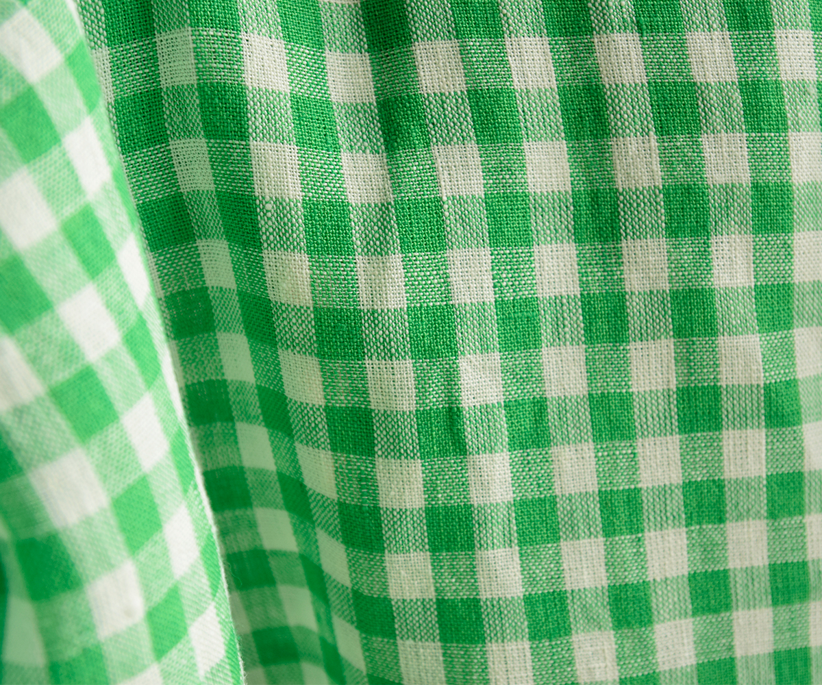 R & D.M.Co-(I[h}Ye[[)l MK`FbN |Pbg XJ[g gLINEN GINGHAM CHECK POCKET SKIRTh 7503