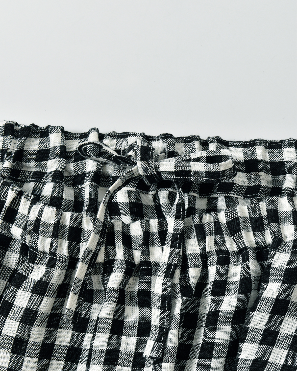 R & D.M.Co-(I[h}Ye[[)l MK`FbN |Pbg XJ[g gLINEN GINGHAM CHECK POCKET SKIRTh 7503